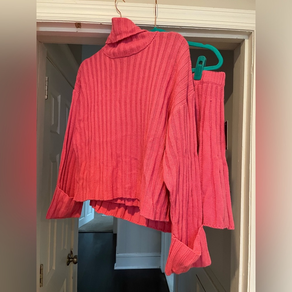 Eloquii NWT Cropped Turtleneck with Roll Cuff and Mini Sweater Skirt Set